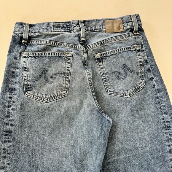 AG Hattie High Rise Barrel Jean Women’s 29 Blue Med Wash Japanese Fabric Hi Rise - Picture 10 of 16